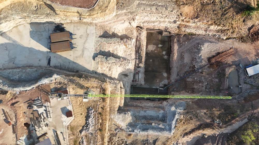 Powerhouse excavation and foundation works