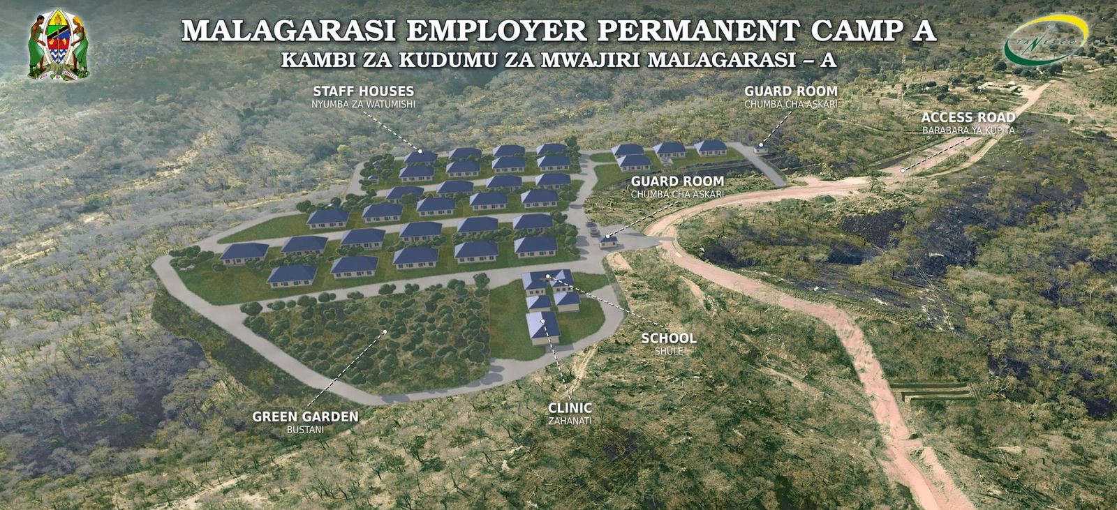 Rendering of the Employer's permanent Camp A